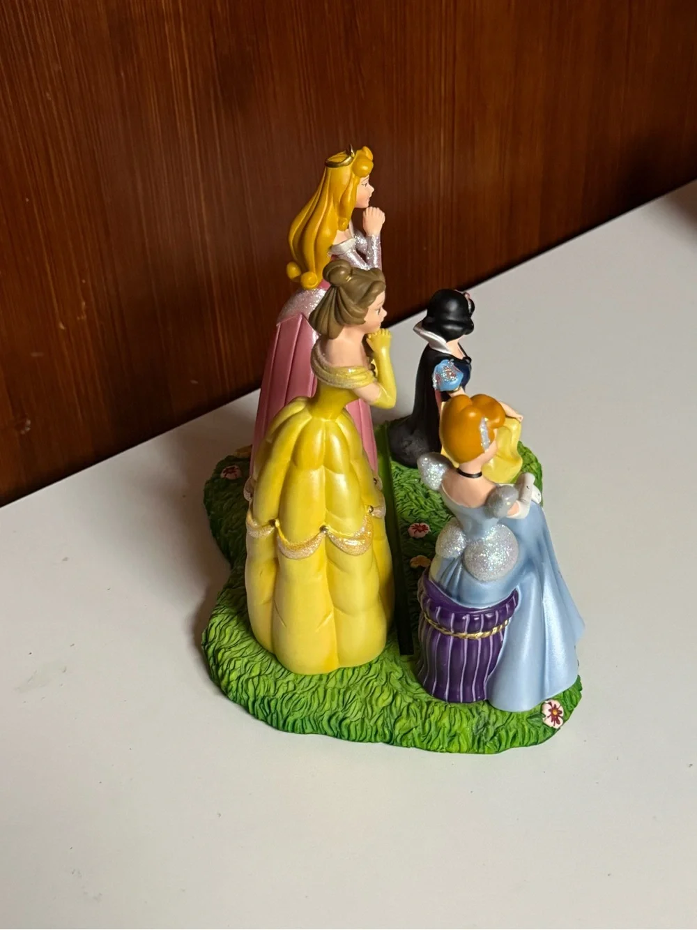 Vintage Walt Disney World Princess Photo Frame 3D Figurines